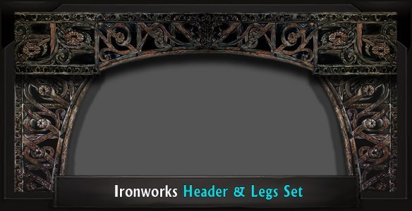 IRONWORKS Professional Scenic Sweeney Todd Header and Legs Set