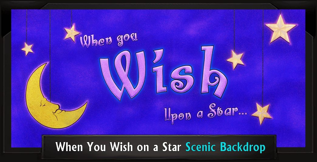 WHEN YOU WISH ON A STAR Professional Scenic Backdrop