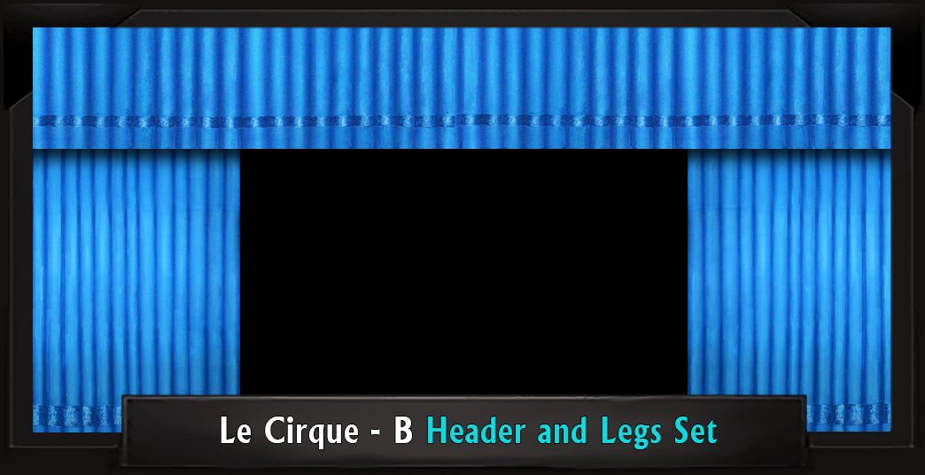 LE CIRQUE - B HEADER & LEGS Professional Scenic You're a Good Man Charlie Brown