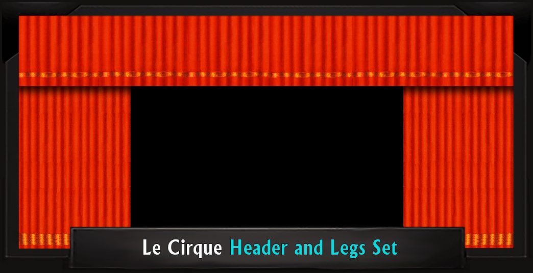 LE CIRQUE HEADER & LEGS Professional Scenic You're a Good Man Charlie Brown