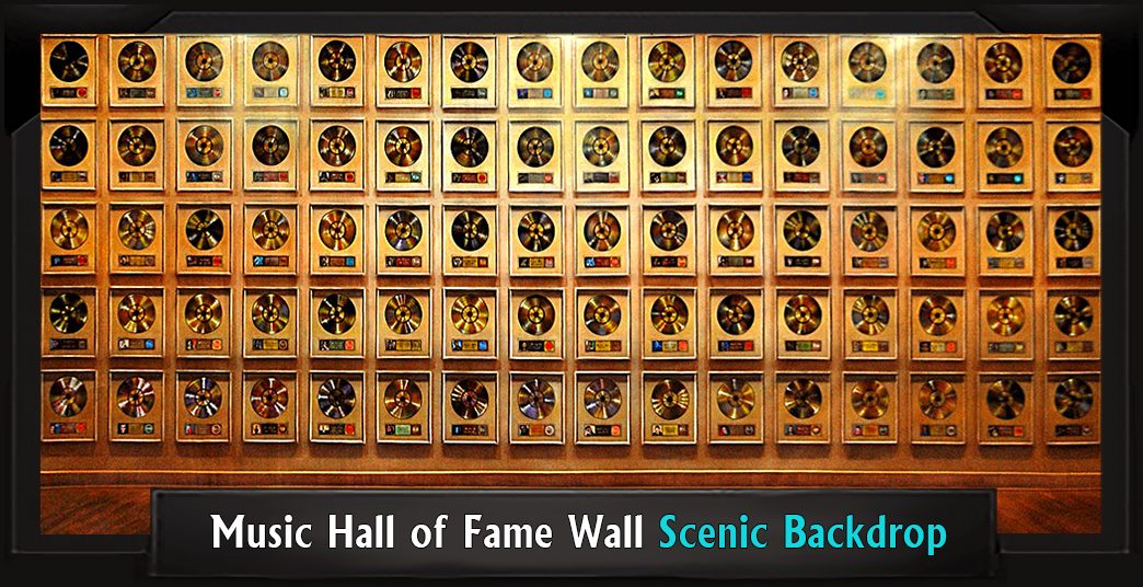 MUSIC HALL OF FAME WALL Professional Scenic Dreamgirls Backdrop