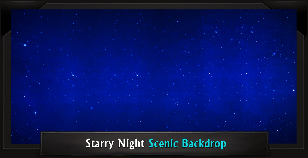 STARRY NIGHT Professional Scenic You're a Good Man Charlie Brown Backdrop