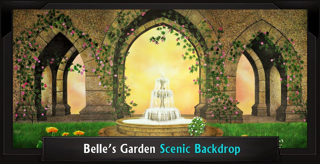 BELLE'S GARDEN Professional Scenic SECRET GARDEN Backdrop
