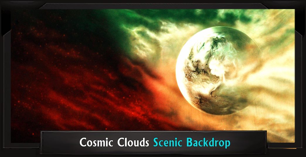 COSMIC CLOUDS Professional Scenic Seussical Backdrop