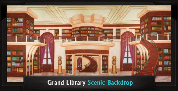 Grand Library Scenic Backdrop