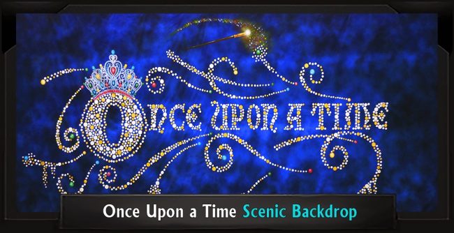 ONCE UPON A TIME with Frame ONCE UPON A TIME Professional Scenic Disenchanted Backdrop