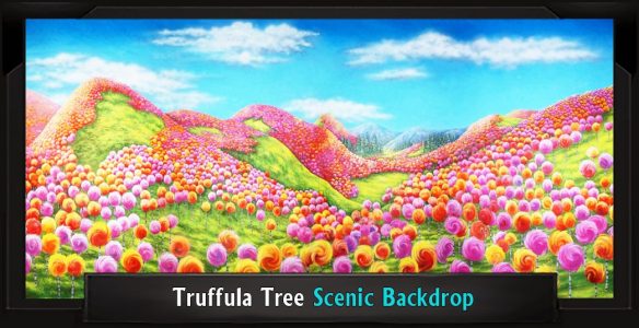 Truffula Tree Forest Scenic Backdrop