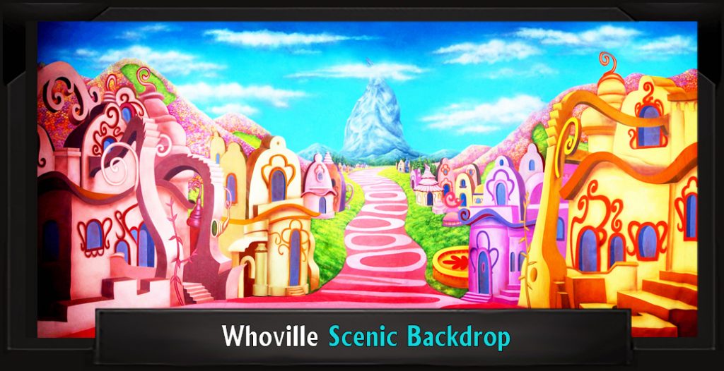 WHOVILLE Professional Scenic Seussical Backdrop