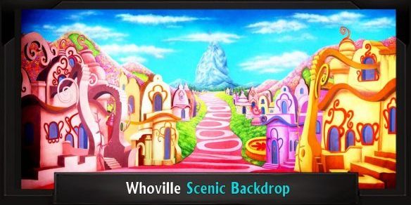 WHOVILLE with Frame WHOVILLE Professional Scenic Seussical Backdrop