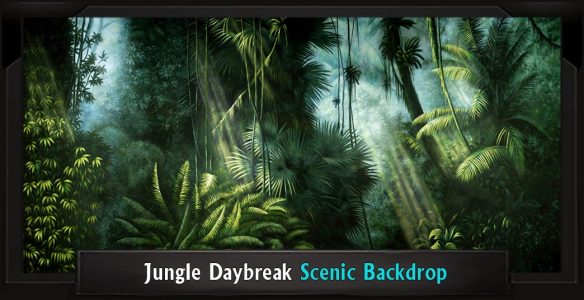 Jungle Daybreak Scenic Backdrop