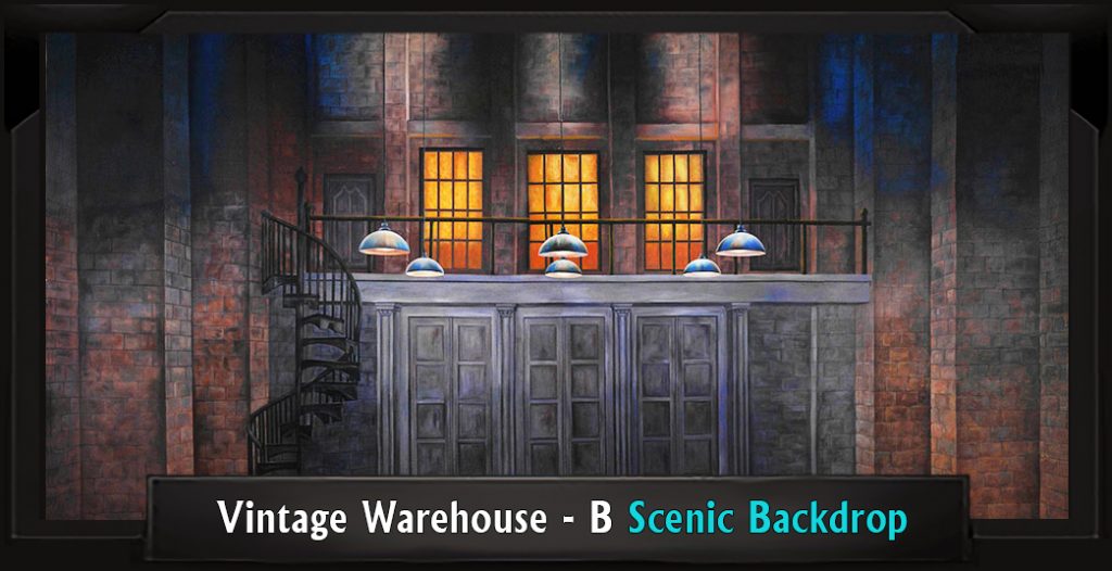 VINTAGE WAREHOUSE B Professional Scenic Thoroughly Modern Millie Backdrop