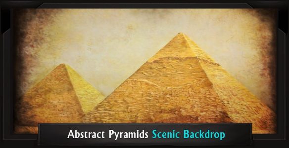 Abstract Pyramids Scenic Backdrop