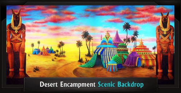 Desert Encampment Scenic Backdrop