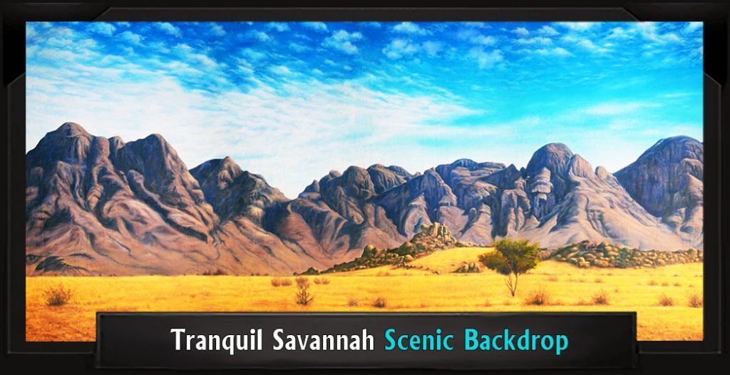 TRANQUIL SAVANNAH Professional Scenic Joseph and the Amazing Technicolor Dreamcoat Backdrop