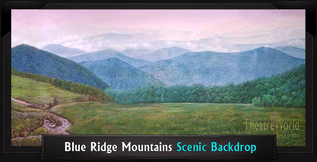 Professional Scenic SPAMALOT Backdrop Blue Ridge Mountains