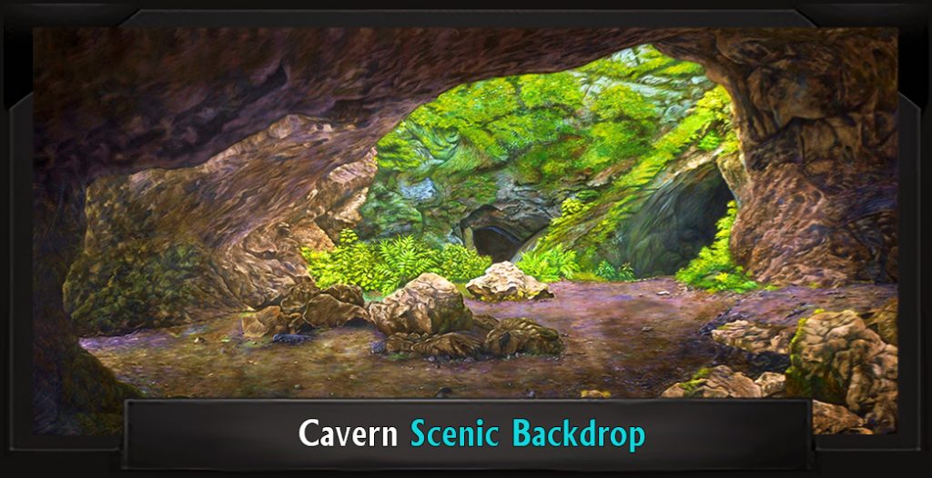 CAVERN Professional Scenic Monty Python's Spamelot Backdrop