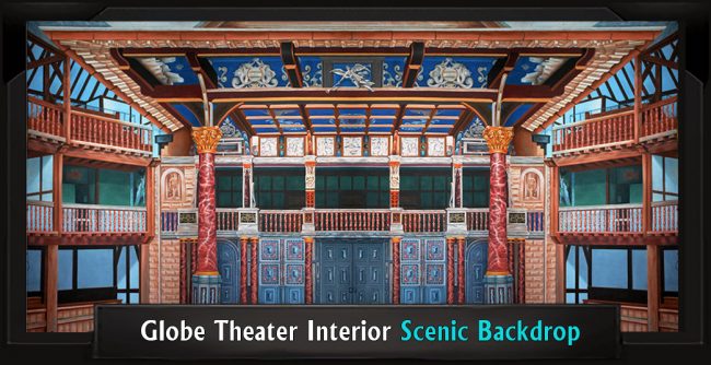 GLOBE THEATER INTERIOR with Frame