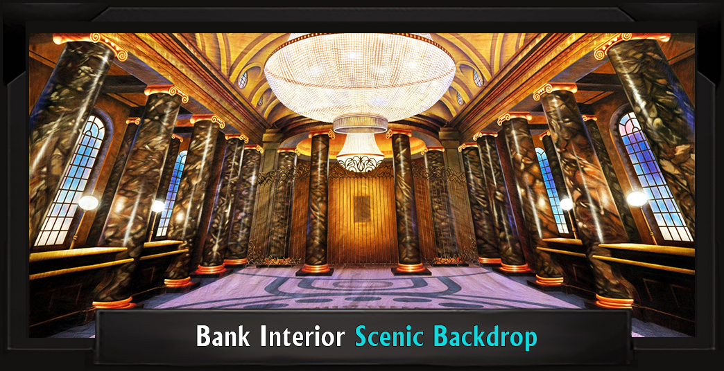 BANK INTERIOR Professional Scenic How to Succeed ackdrop