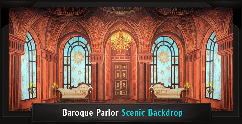 BAROQUE PARLOR Professional Scenic Sweeney Todd Backdrop