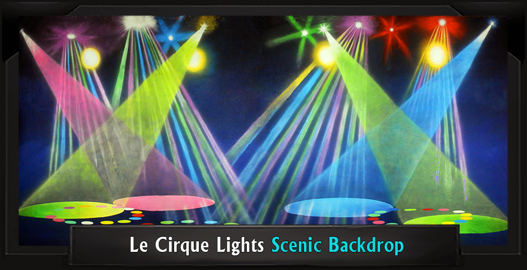 LE CIRQUE LIGHTS Professional Scenic Joseph and the Amazing Technicolor Dreamcoat Backdrop