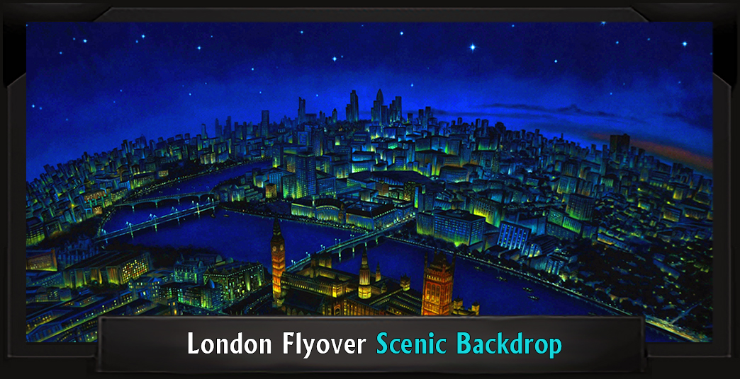 LONDON FLYOVER Professional Scenic Peter Pan Backdrop