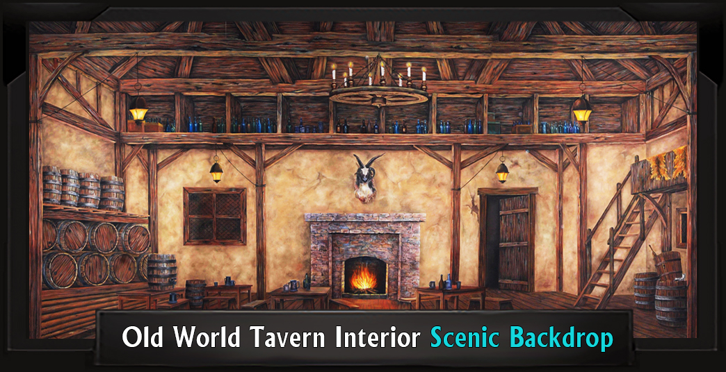 OLD WORLD TAVERN INTERIOR Professional Scenic Sweeney Todd Backdrop