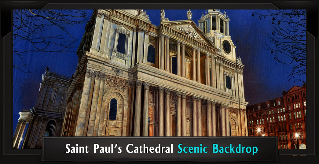 SAINT PAUL'S CATHEDRAL Professional Scenic Sister Act Backdrop