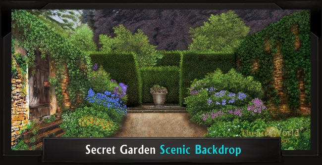 SECRET GARDEN with Frame SECRET GARDEN Professional Scenic Backdrop