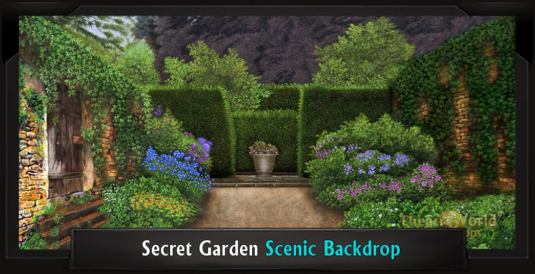SECRET GARDEN Professional Scenic Backdrop