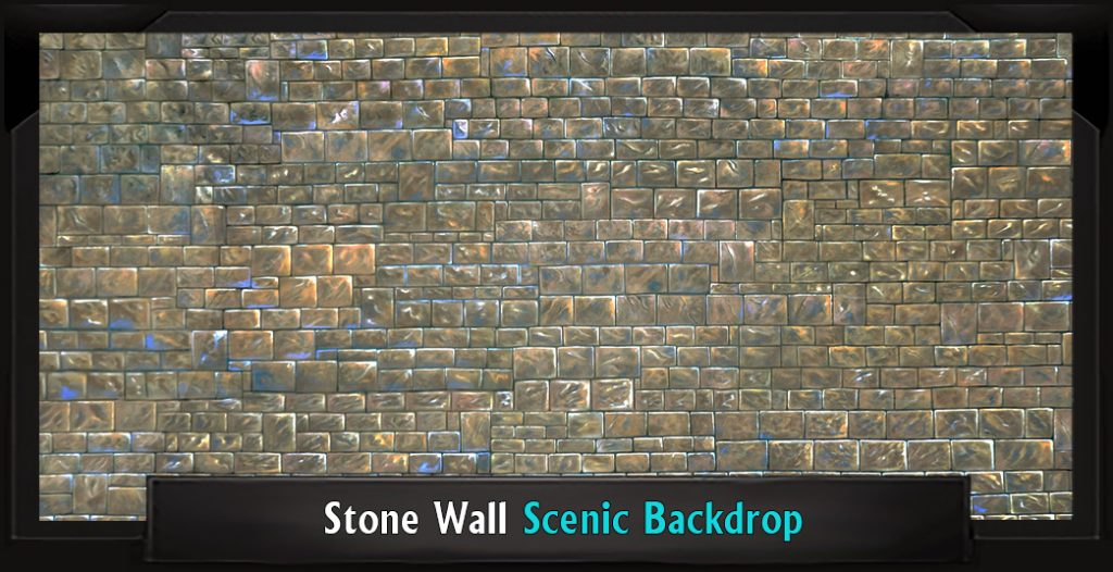 STONE WALL Professional Scenic Sister Act Backdrop