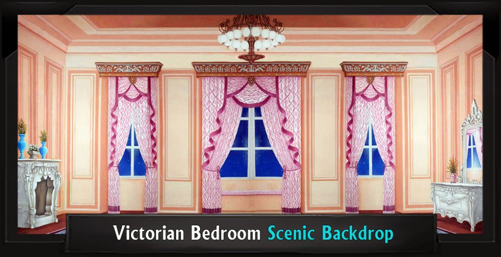 Scenic My Fair Lady VICTORIAN BEDROOM Backdrop