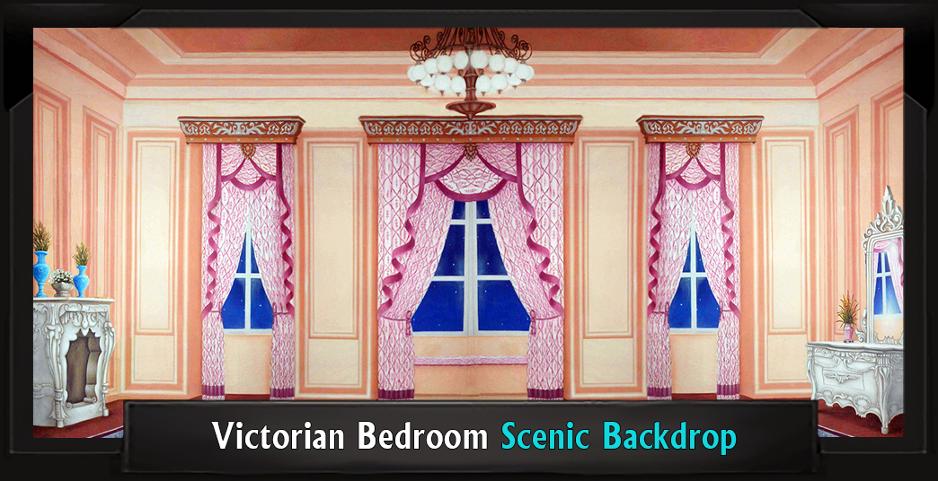 VICTORIAN BEDROOM Professional Scenic Anastasia Backdrop