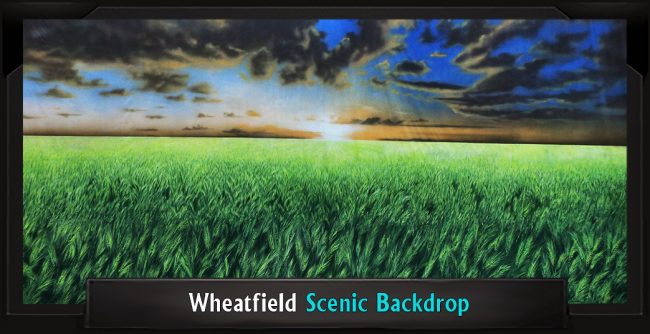 WHEATFIELD Scenic Backdrop WHEATFIELD Professional Scenic Oklahoma Backdrop