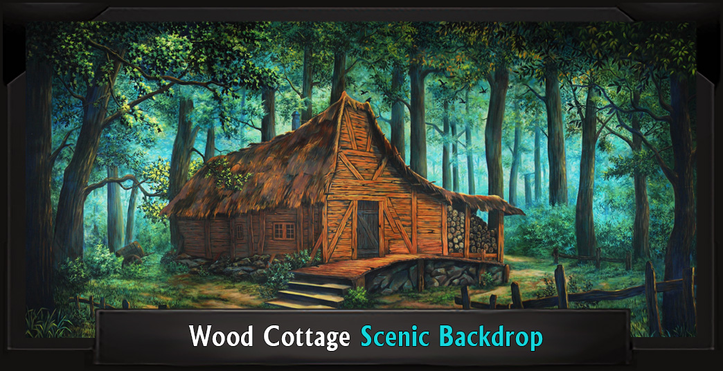 WOOD COTTAGE with Frame