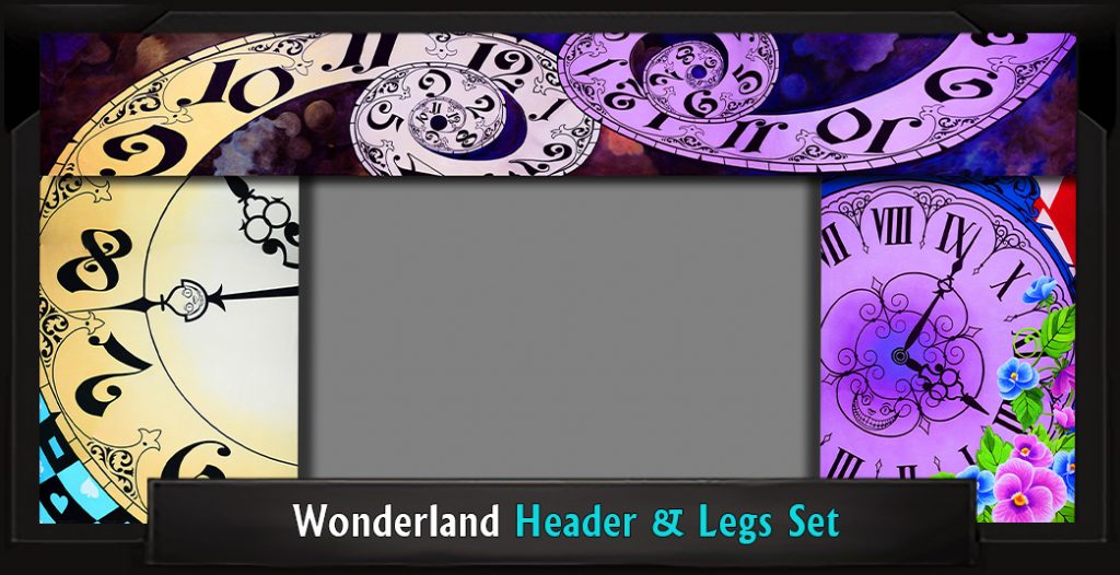 Wonderland Header and Wonderland Legs Scenic Backdrop