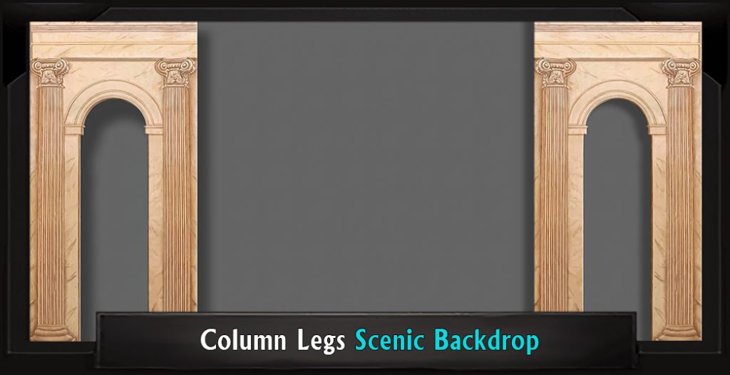 Column Legs Professional Scenic Backdrop
