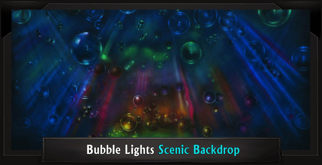 Bubble Lights Professional Scenic SPONGEBOB MUSICAL Backdrop