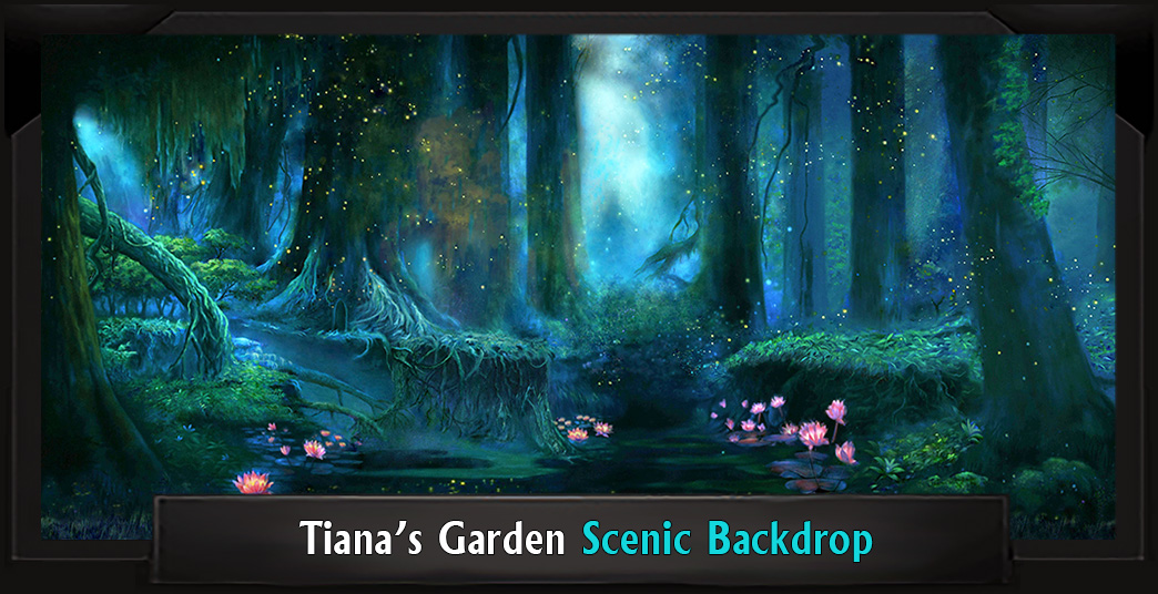 Tiana's Garden Professional Scenic MIDSUMMER NIGHT'S DREAM Backdrop
