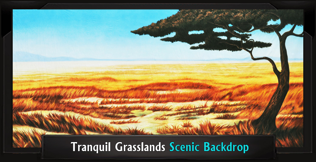 Tranquil Grasslands Professional Scenic Lion King Backdrop