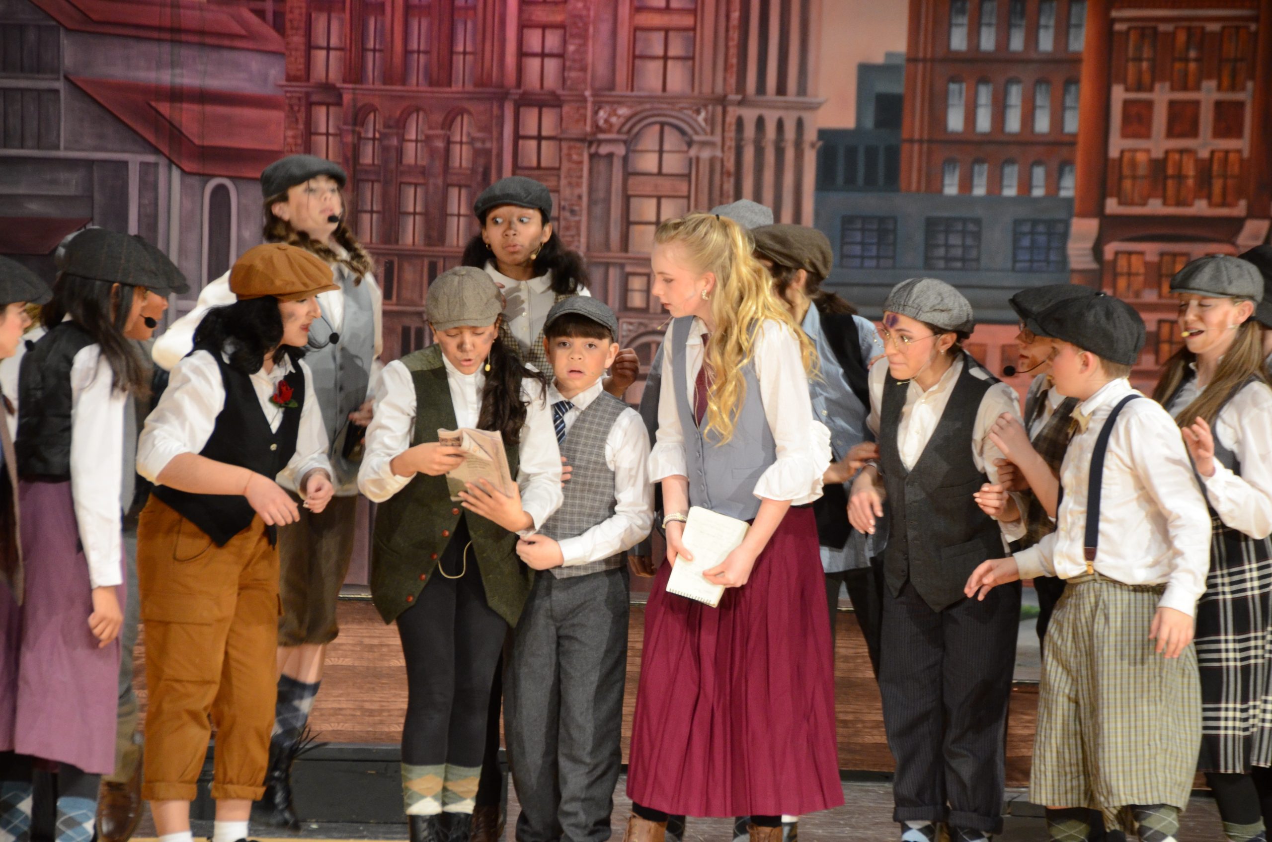 Easton Area Middle School Professional Scenic Newspaper Row Backdrop