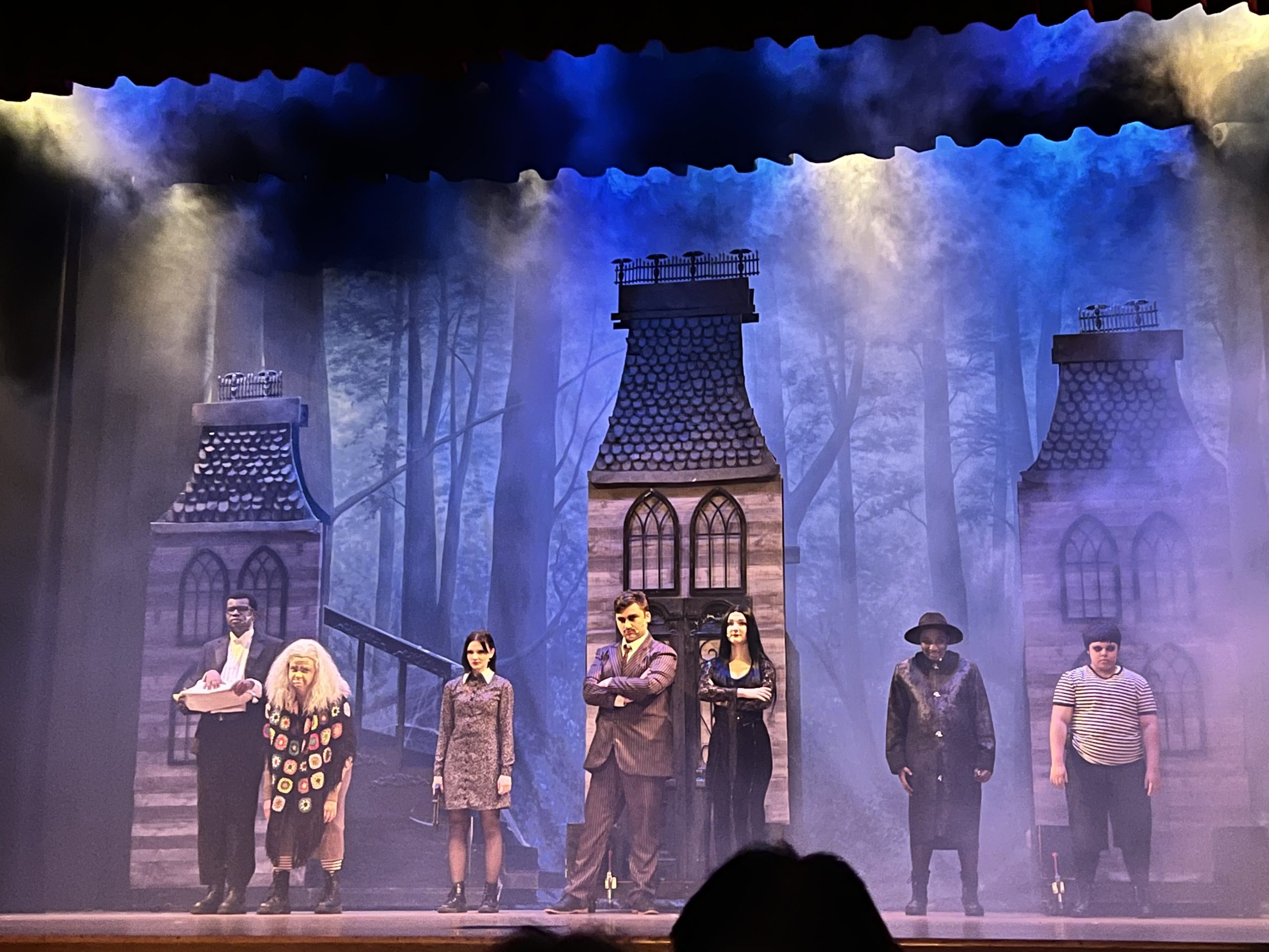 Fort Bend Christian Academy (2) Professional Scenic Blue Full Moon Backdrop