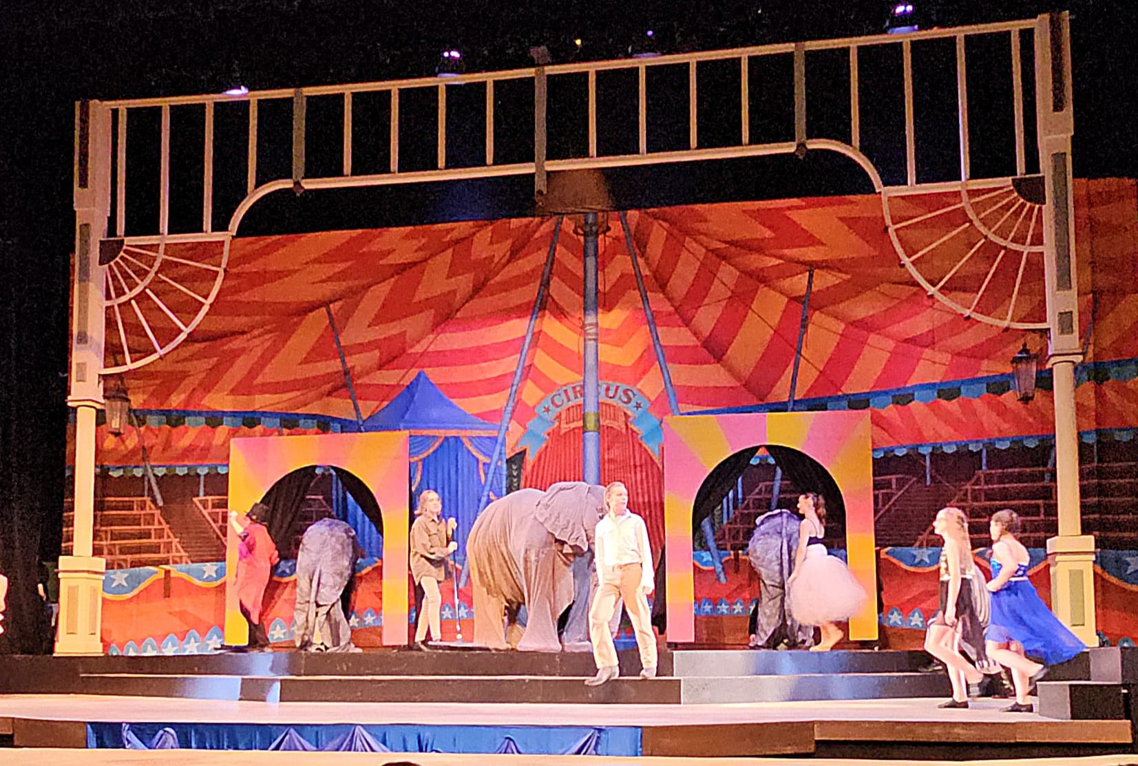 Liberty Christian Academy Professional Scenic Circus Tent Backdrop