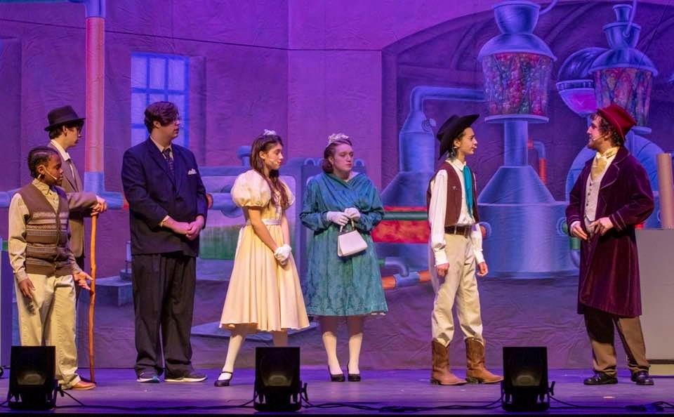 McGregor Hall Performing Arts Center Professional Scenic Chocolate Factory Interior Backdrop