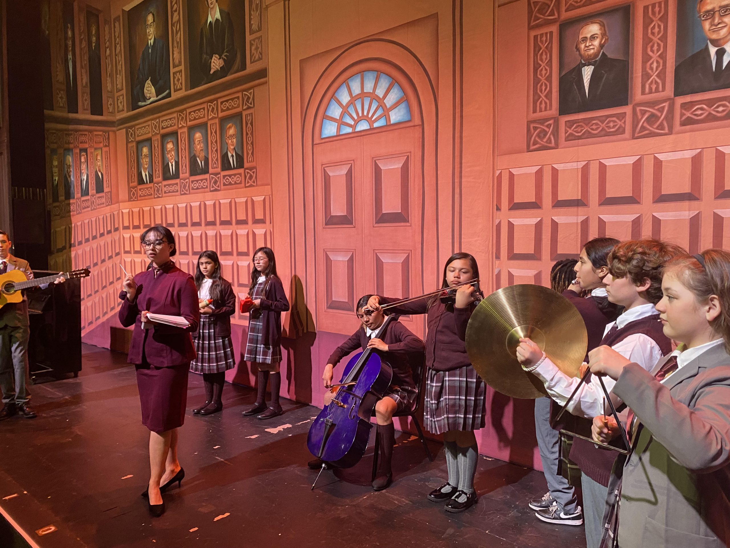 Theatrical Arts International Professional Scenic Harvard Classroom Backdrop