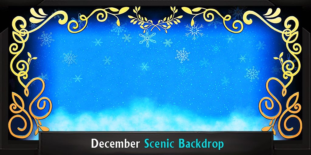 December with Frame December Professional Scenic Anastasia Backdrop with Frame