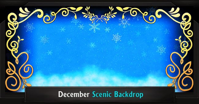 December with Frame December Professional Scenic Anastasia Backdrop with Frame