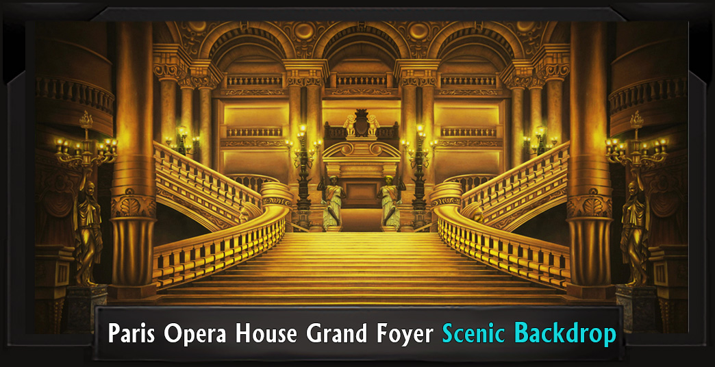 Paris Opera House Grand Foyer Professional Scenic Anastasia Backdrop