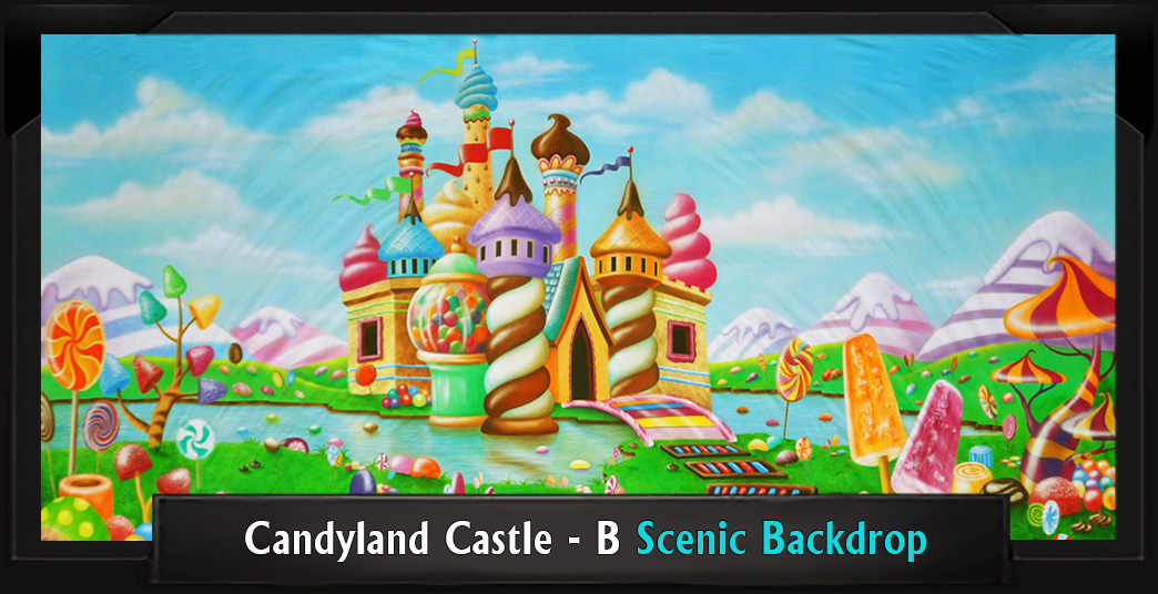 Candyland Castle - B Professional Scenic Backdrop