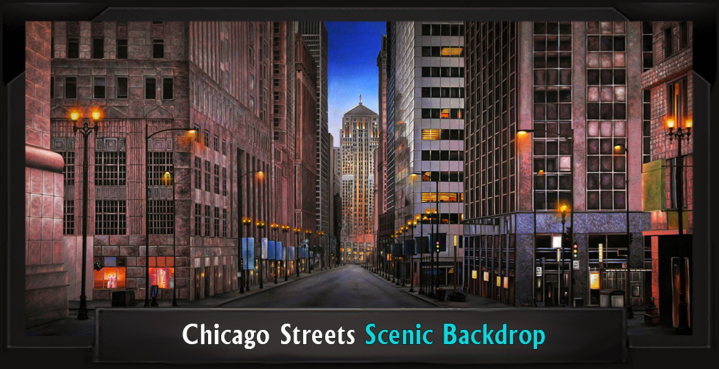 Chicago Streets with Frame