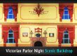 Victorian Parlor Night Professional Scenic Backdrop